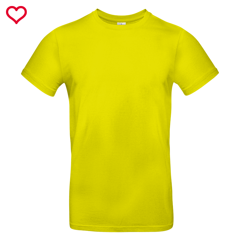 B&amp;C Collection # E190 T-Shirt Da Uomo In Cotone Tinta Unita Vestibilit&agrave;