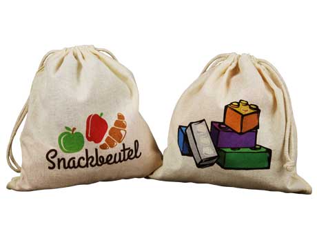 bedruckte Kordelzugbeutel