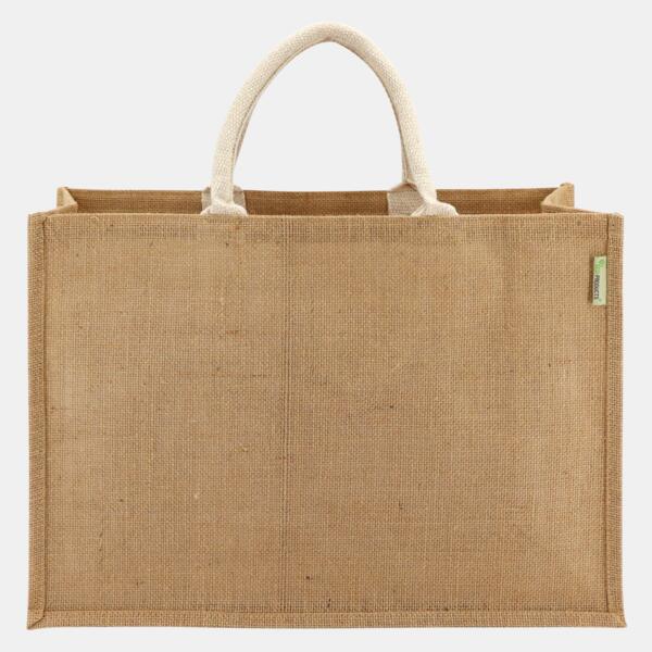 Jute Tasche - SHOPPER | 2 kurze Henkel | 46x32x17 cm Miniaturansicht