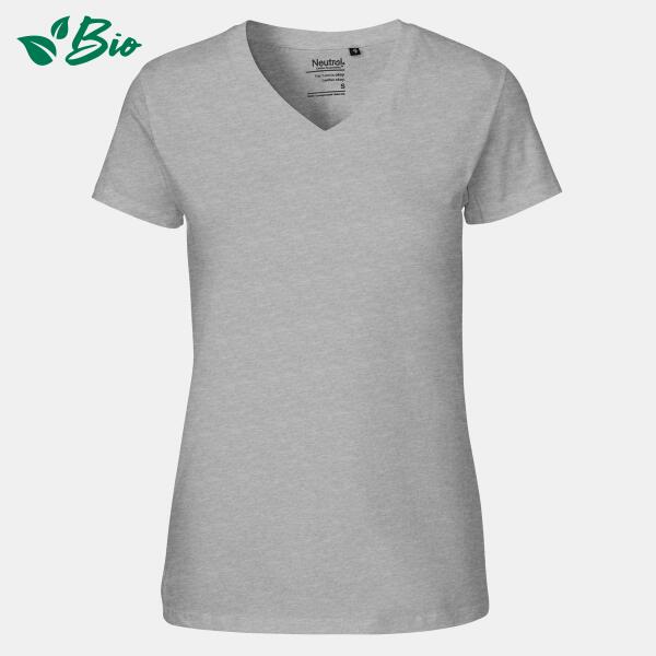 Neutral Damen T-Shirt - Neutral - V-Neck Bio Fairtrade O81005 Damen T-Shirt - Neutral - V-Neck Bio Fairtrade Miniaturansicht