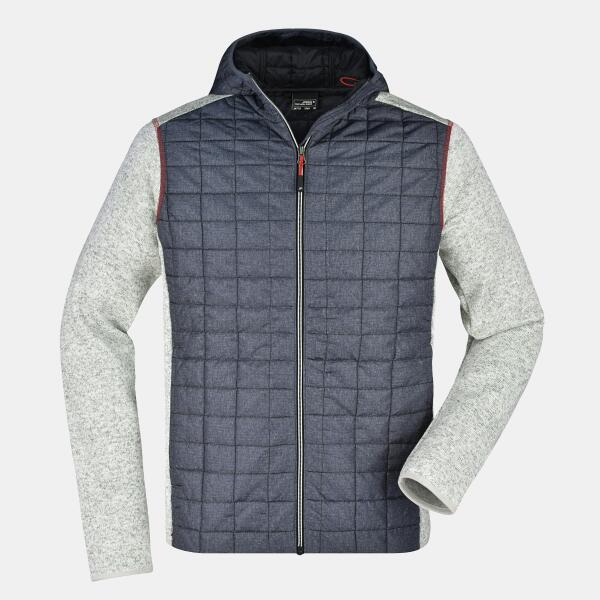 James & Nicholson Herrenjacke - J&N - Knitted Hybrid mit Kapuze JN772 Herrenjacke - J&N - Knitted Hybrid mit Kapuze Miniaturansicht