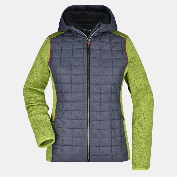 James & Nicholson Damenjacke - J&N - Knitted Hybrid mit Kapuze JN771 Damenjacke - J&N - Knitted Hybrid mit Kapuze Miniaturansicht