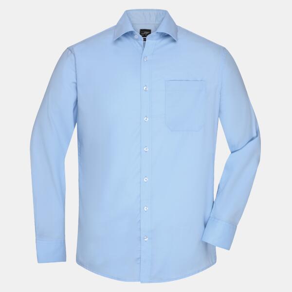 Herren Hemd - J&N - Langarm Micro-Twill Miniaturansicht