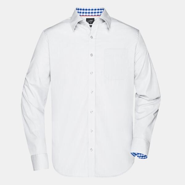Herren Shirt - J&N - Langarm Kontrast JN619 Herren Shirt - J&N - Langarm Kontrast Miniaturansicht
