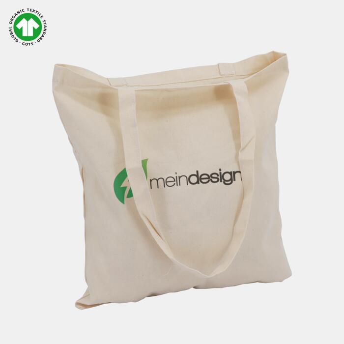 GOTS BW Tasche - LAUSCHE | 2 lange Henkel | 38x42 cm Miniaturansicht