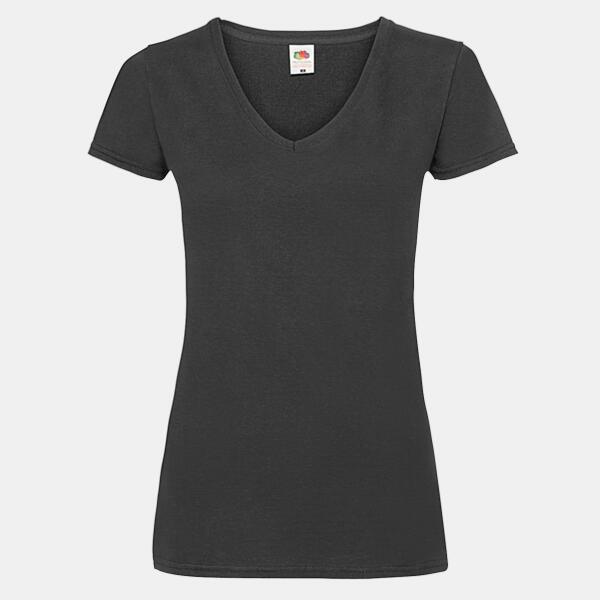 Fruit of the Loom Damen T-Shirt - Fruit of the Loom - Valueweight Lady-Fit V-Neck 61-398-0 Damen T-Shirt - Fruit of the Loom - Valueweight Lady-Fit V-Neck Miniaturansicht