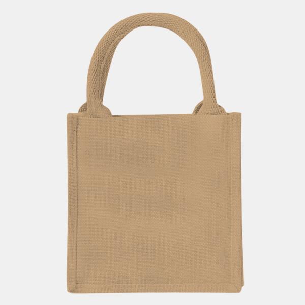 Jutetasche - PETIT | 2 kurze Henkel | 20x20+12 cm Miniaturansicht