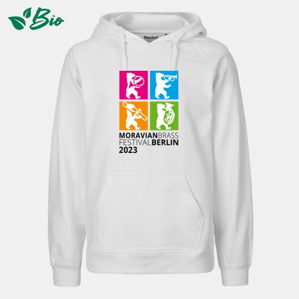 Herren Hoodie - Weiß - Moravian 2023 Miniaturansicht