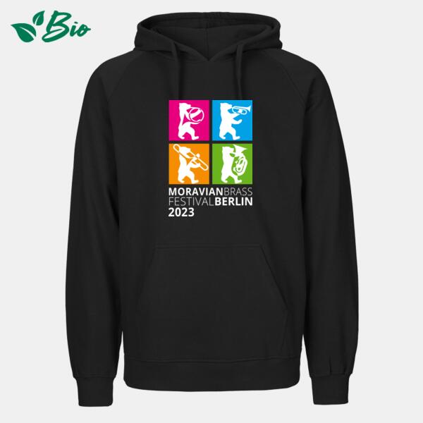 Herren Hoodie - Schwarz - Moravian 2023 Miniaturansicht