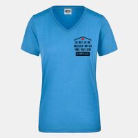 Damen T-Shirt  - J&N - Kurzarm Workwear 50/50 V-Neck Miniaturansicht