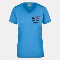 Damen T-Shirt  - J&N - Kurzarm Workwear 50/50 V-Neck Miniaturansicht